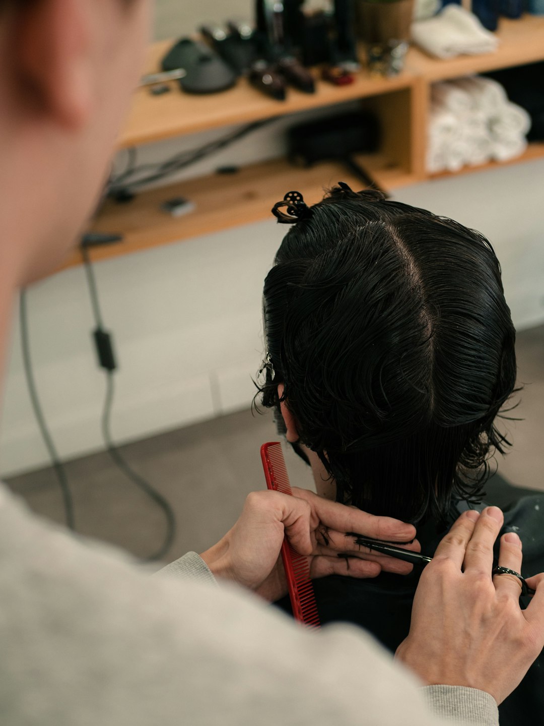 Professional Stylist Working